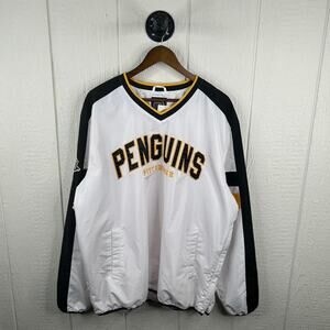 Vintage 90’s Pittsburgh Penguins NHL Hockey Windbreaker Size XX-Large